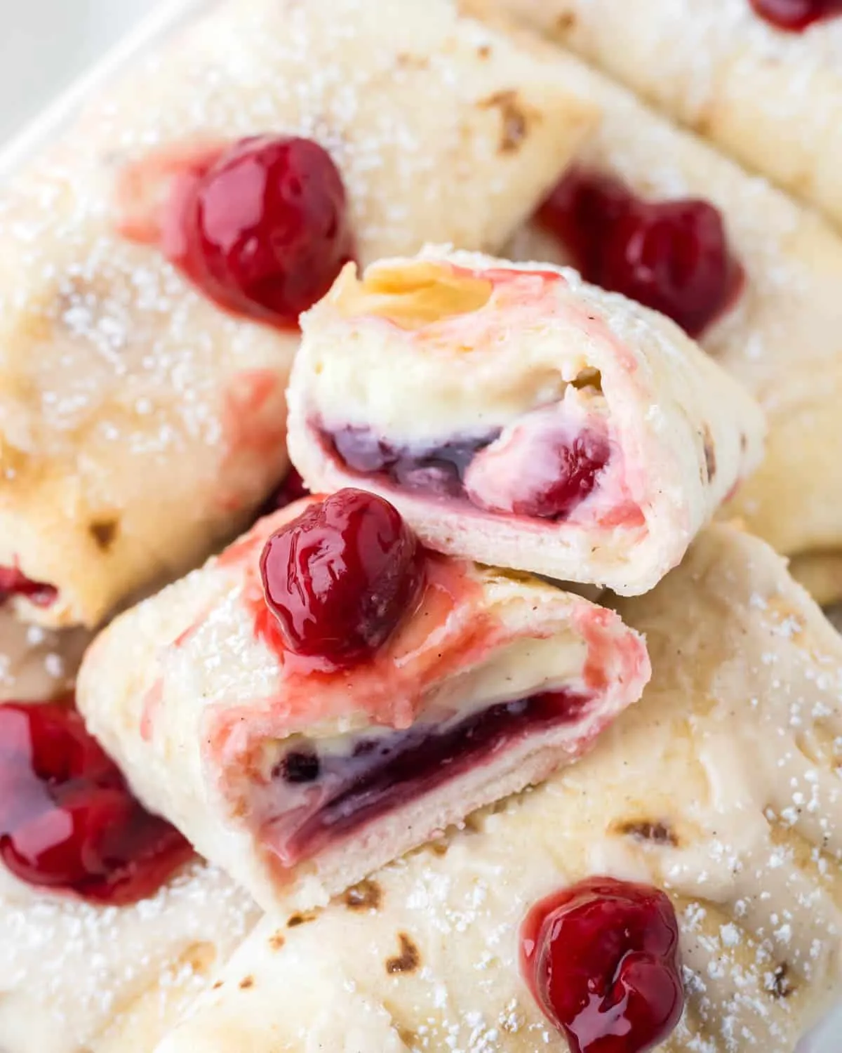 Air Fryer Cherry Cheesecake Chimichangas