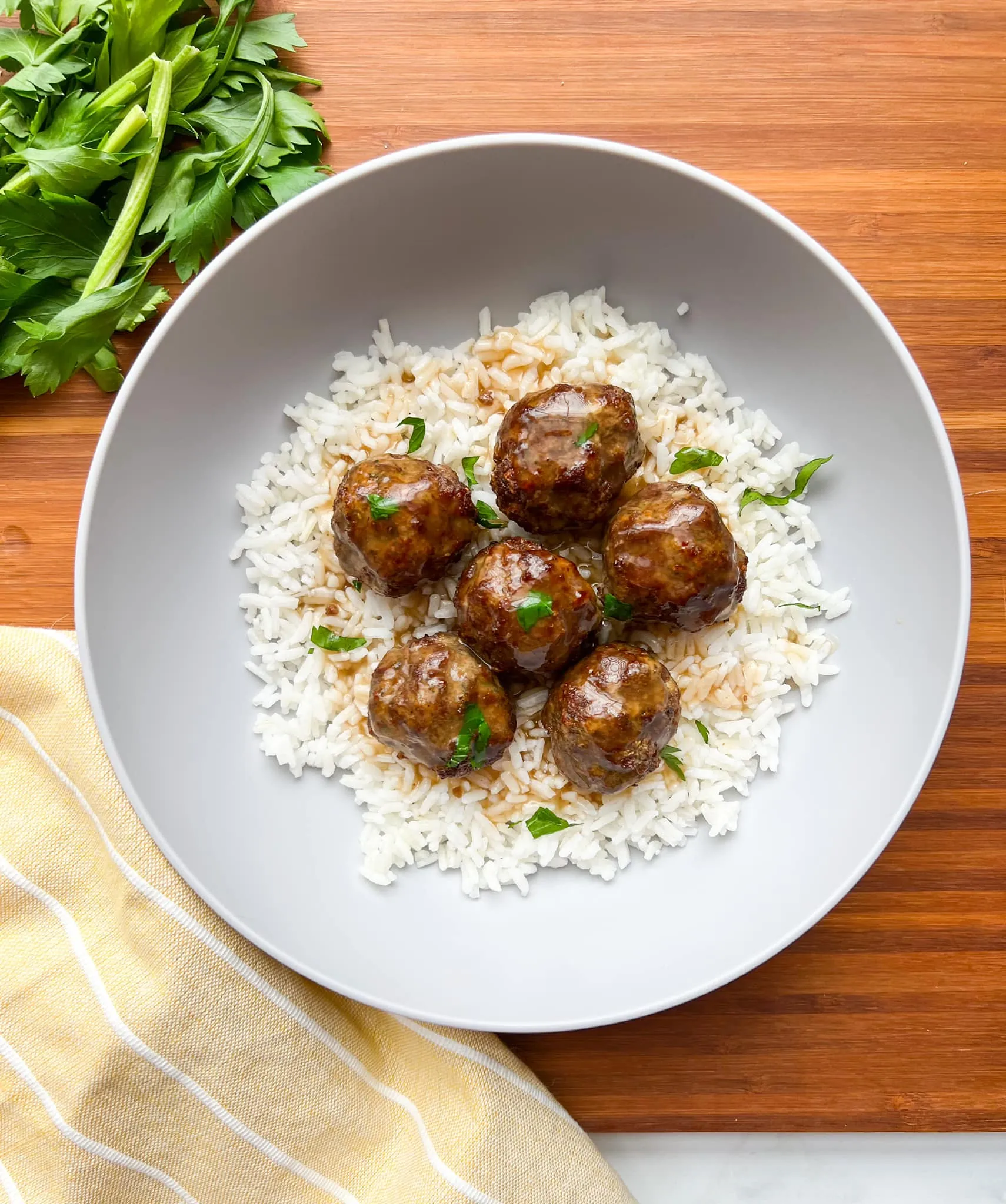 Air Fryer Meatballs with Easy Gravy