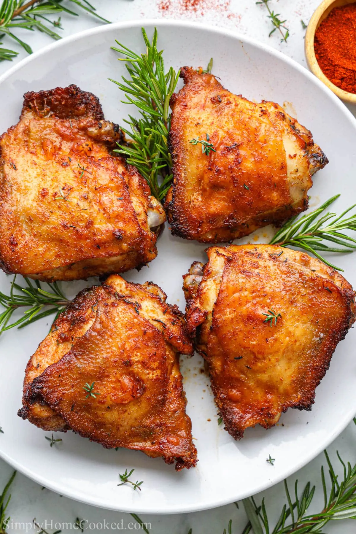 Air Fryer Rosemary Chicken Thighs