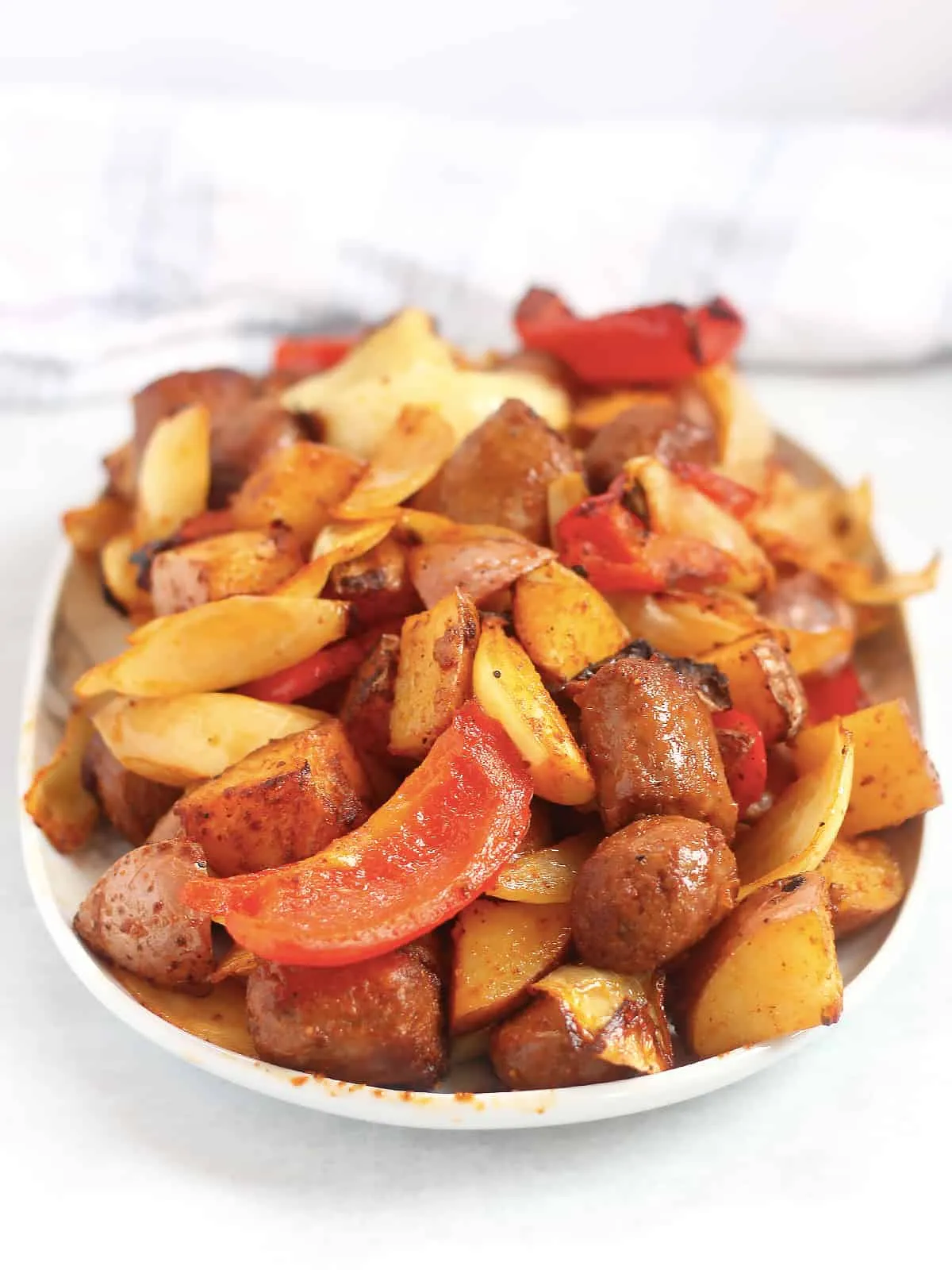 Air Fryer Sausage Peppers Potatoes