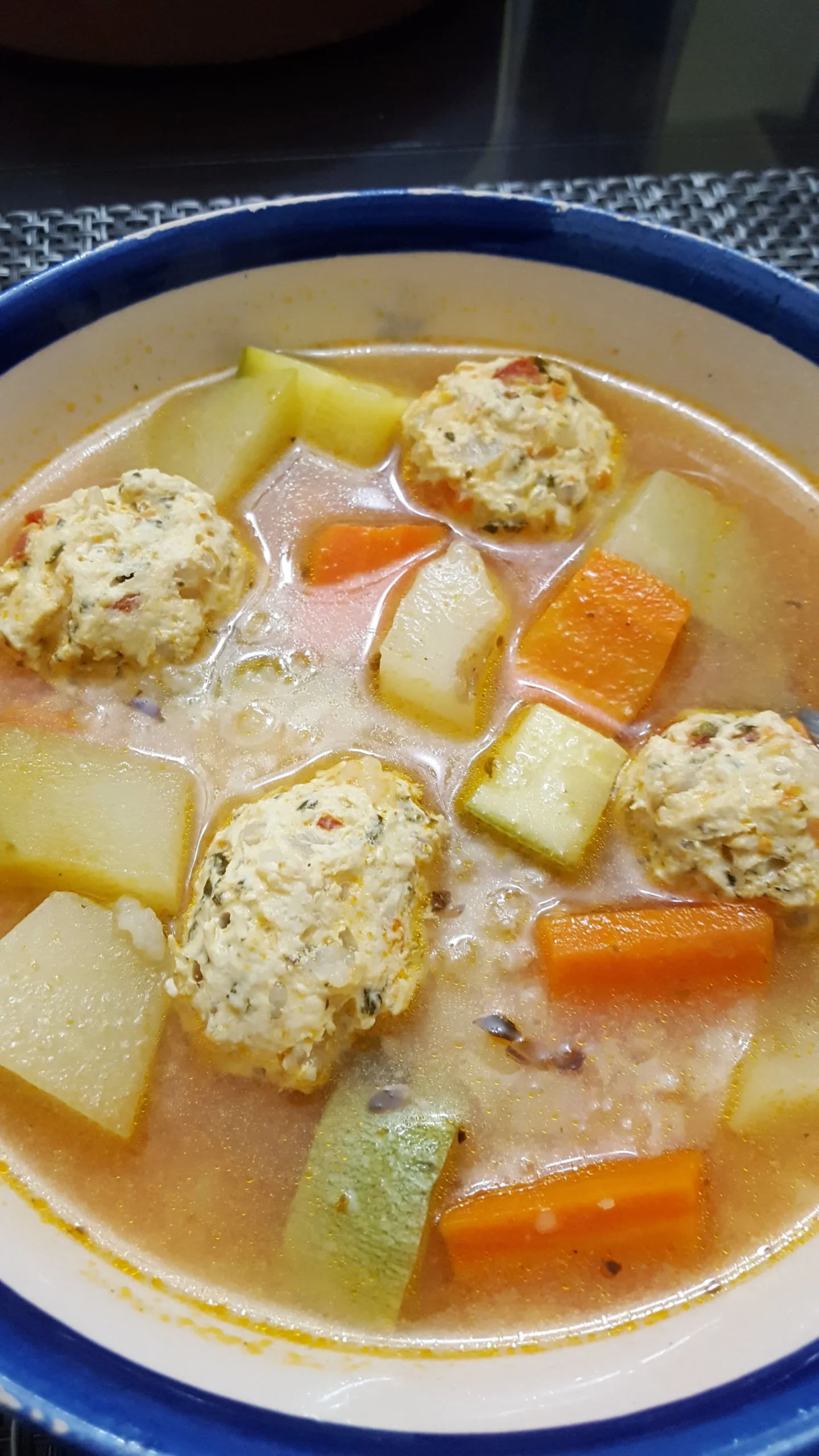 Albondigas de Pollo Chicken Meatball Soup