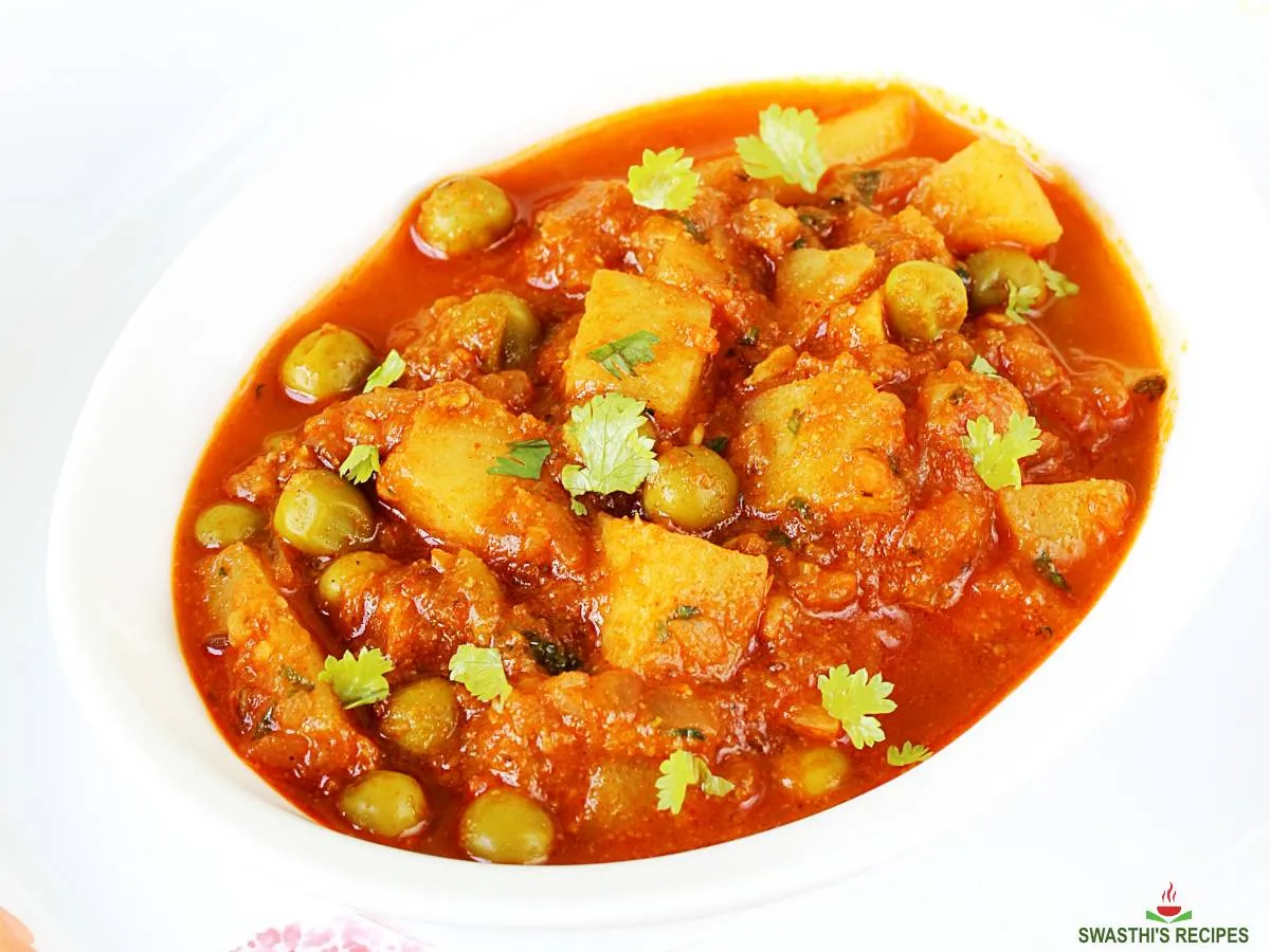 Aloo Mutter Masala Side Dish for Roti