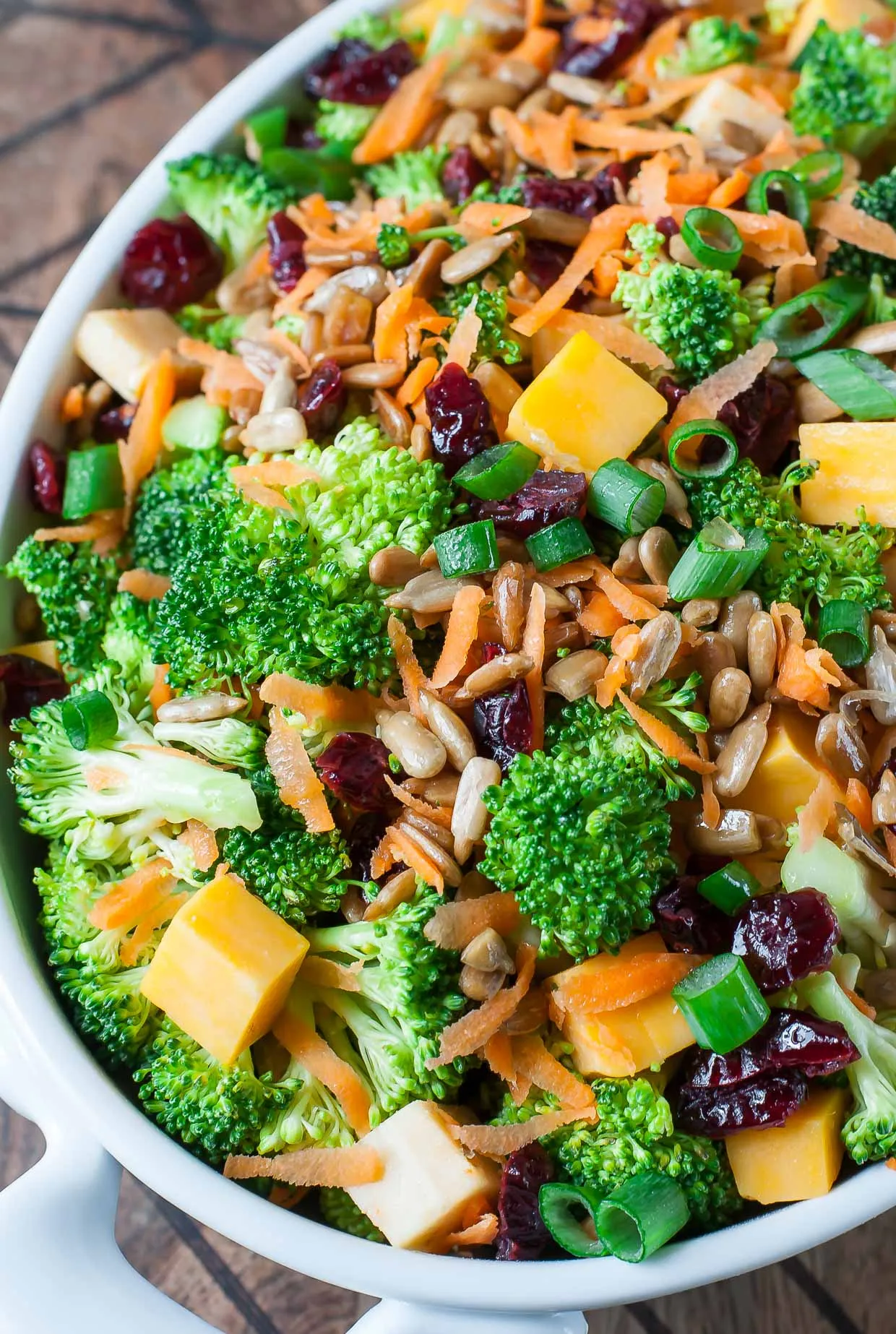 Amazing Vegan Broccoli Salad with Cranberries