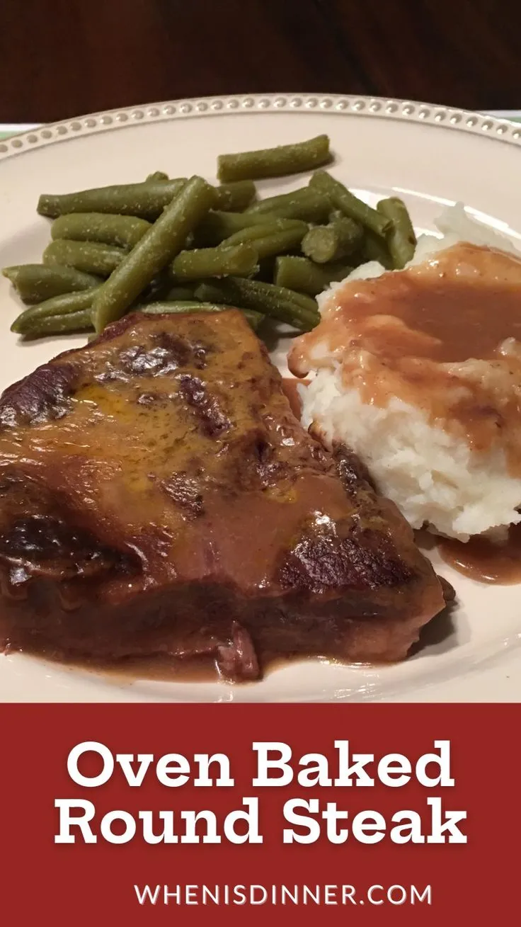 Amish Oven Baked Top Round Steak