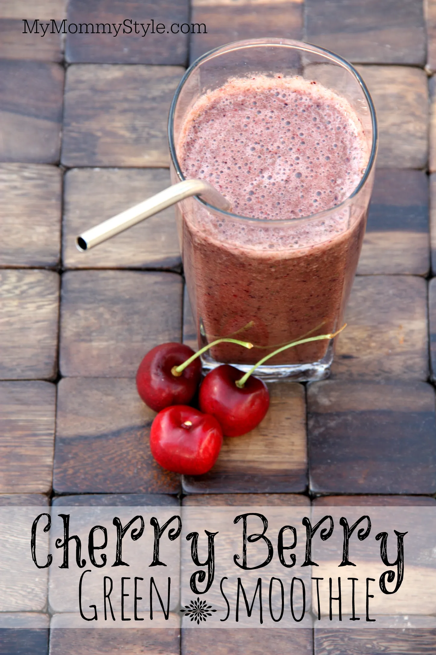 Antioxidant Rich Cherry Berry Green Smoothie