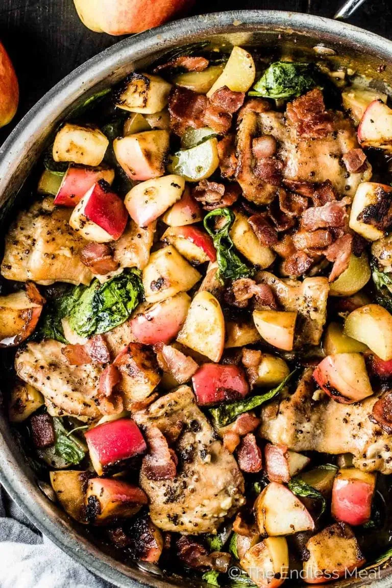 Apple Chicken with Bacon and Potatoes