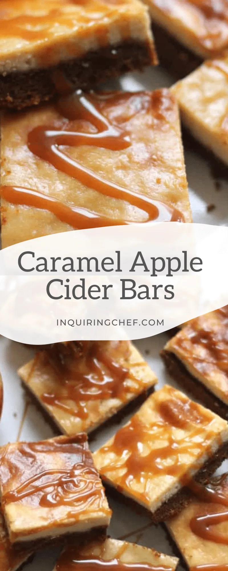 Apple Cider Caramel Bars with Smoked