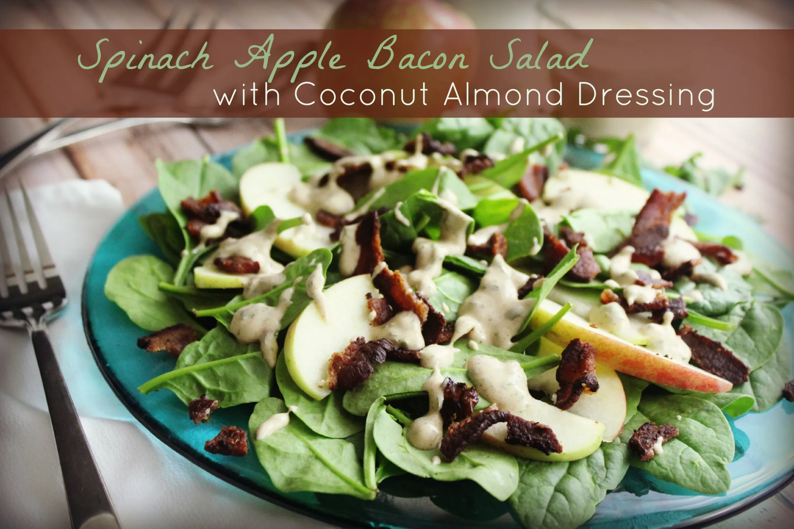 Apple Coconut Bacon Salad with Peanuts