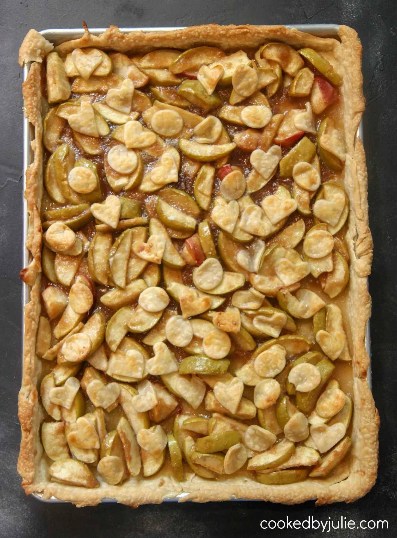 Apple Slab Pie with Dried Fall Fruit