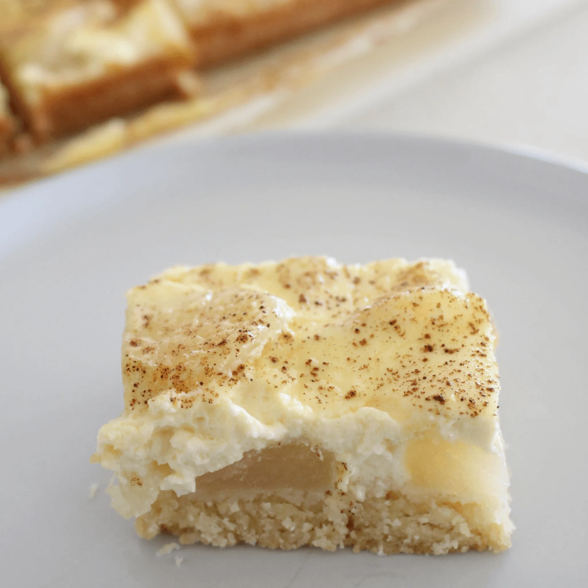 Apple Sour Cream Slice