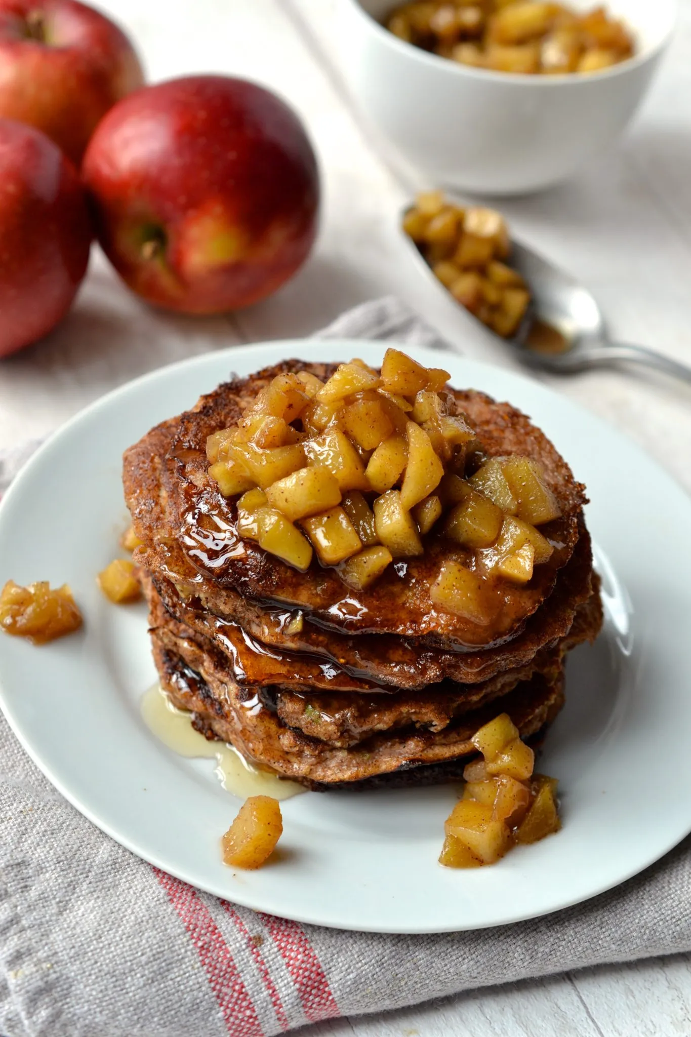 Apple and Cinnamon Pikelets Pancakes