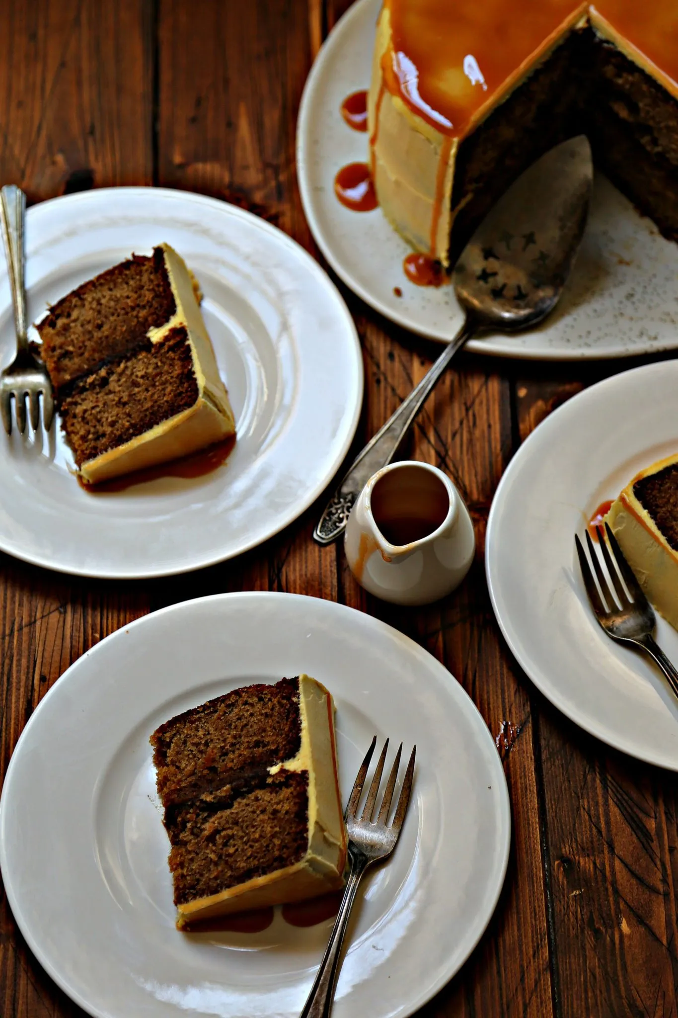 Applesauce Spice Cake with Brown Butter Cream Cheese Frosting