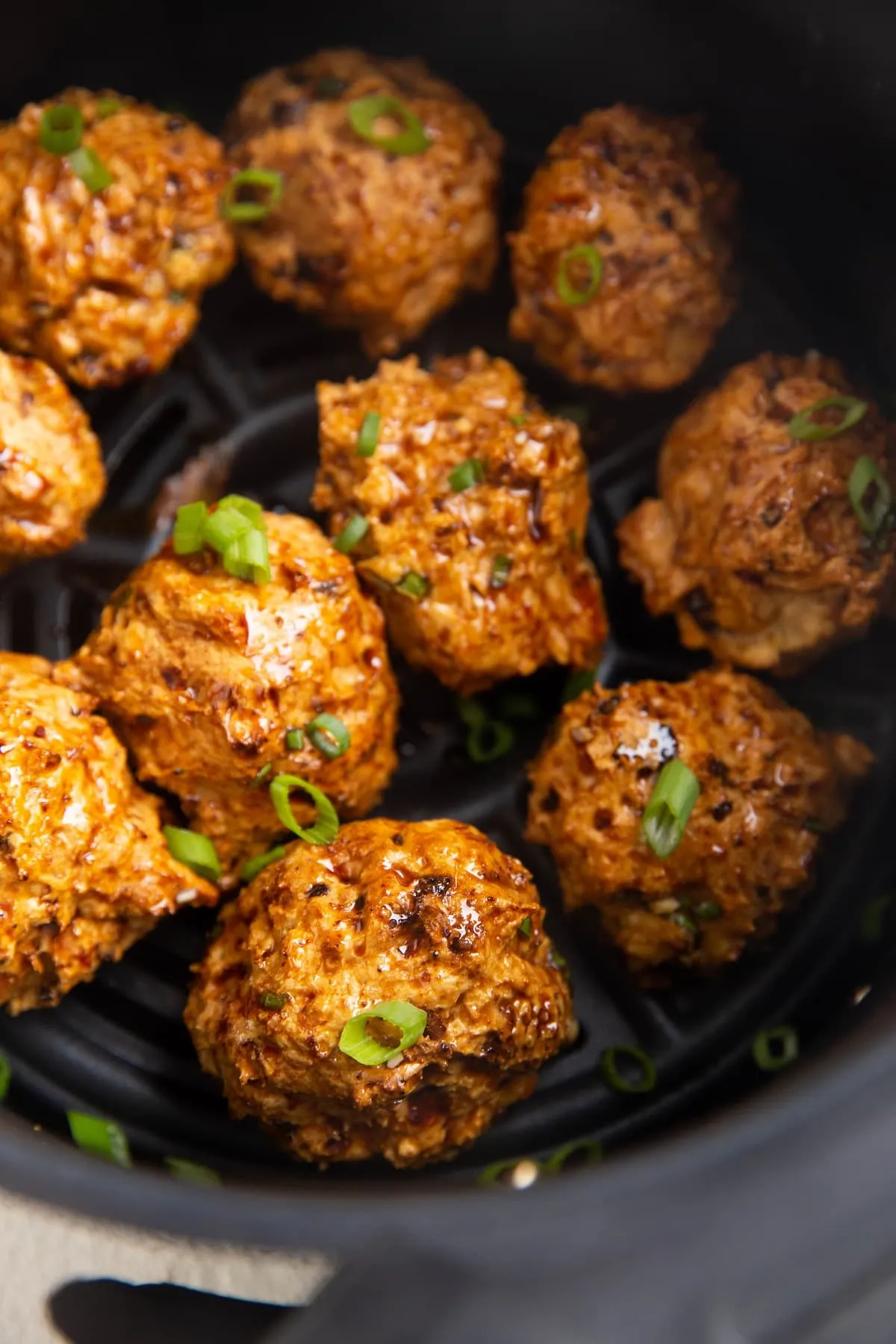 Asian Air Fryer Turkey Meatballs