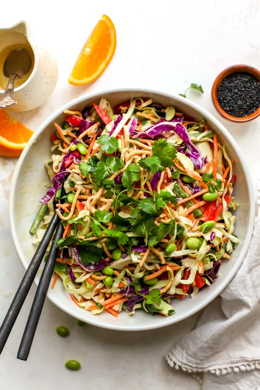Asian Chopped Salad with Sweet Sesame Vinaigrette