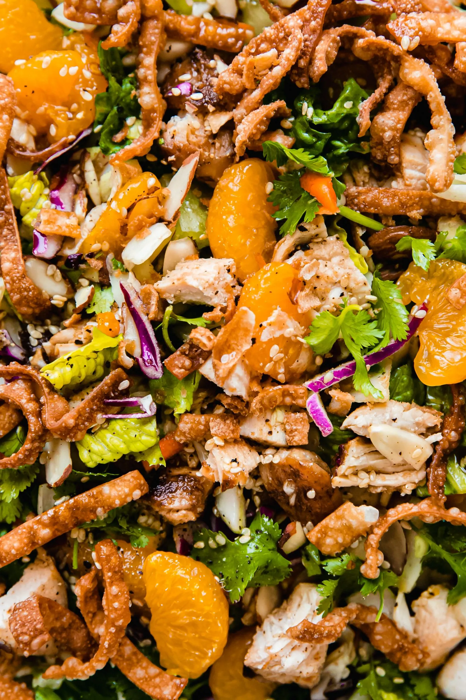 Asian Inspired Sesame Pineapple Chicken Salad