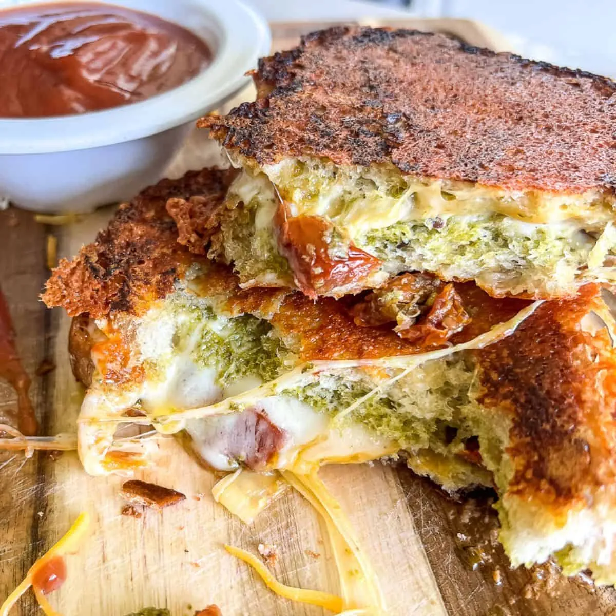 Asparagus Pesto Grilled Cheese Sandwich