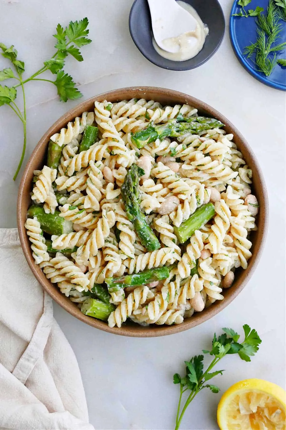 Asparagus Tomato Pasta Salad