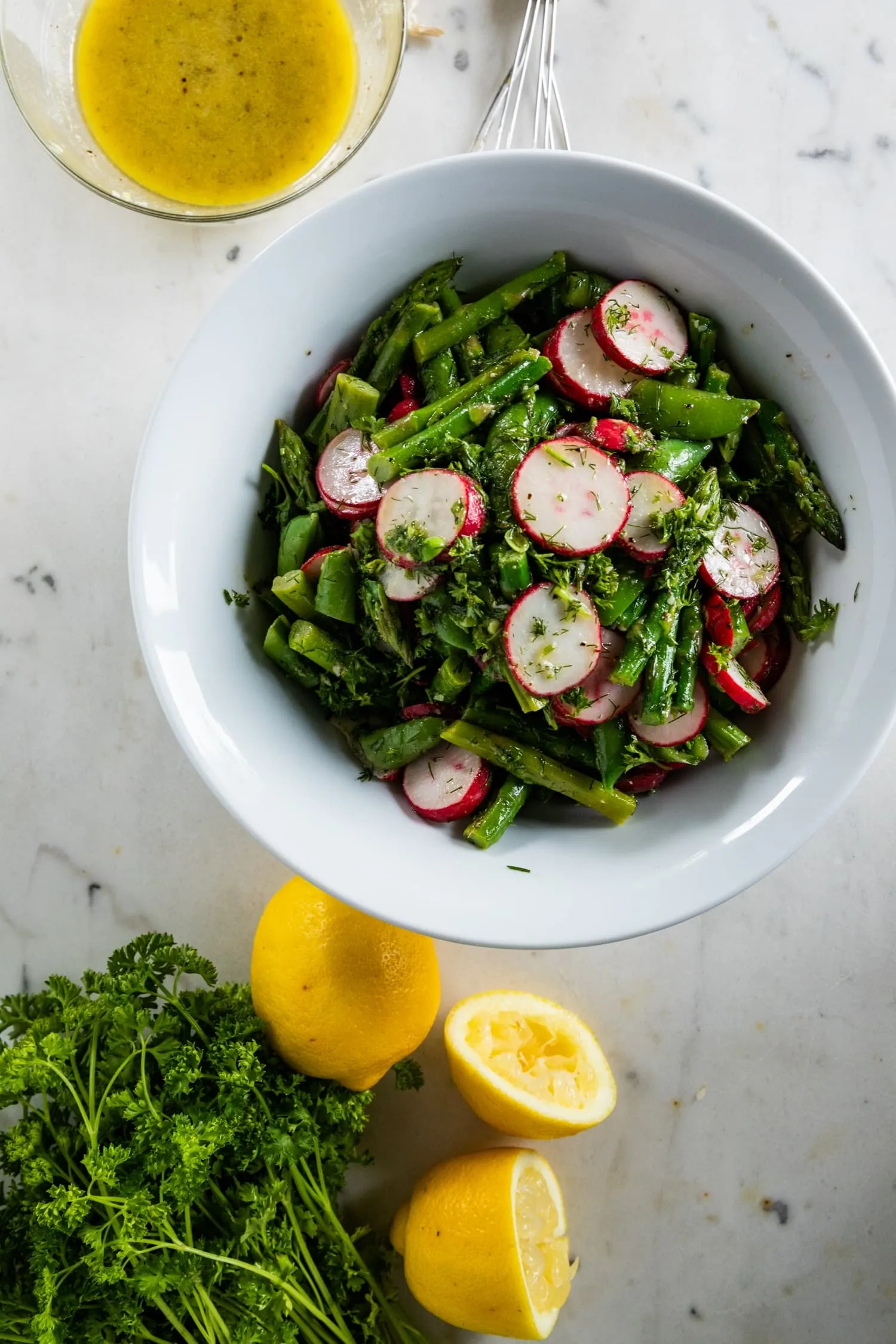 Asparagus and Radish Salad with Dill Vinaigrette