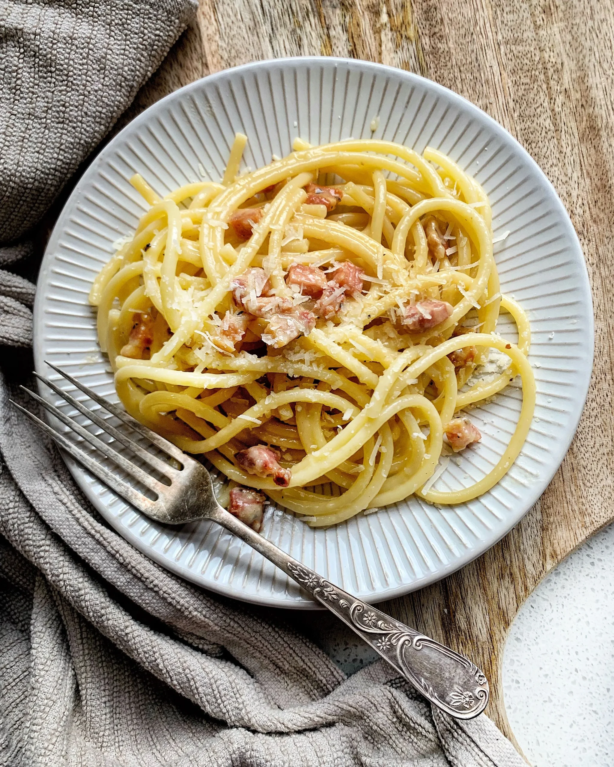 Authentic Bucatini alla Carbonara