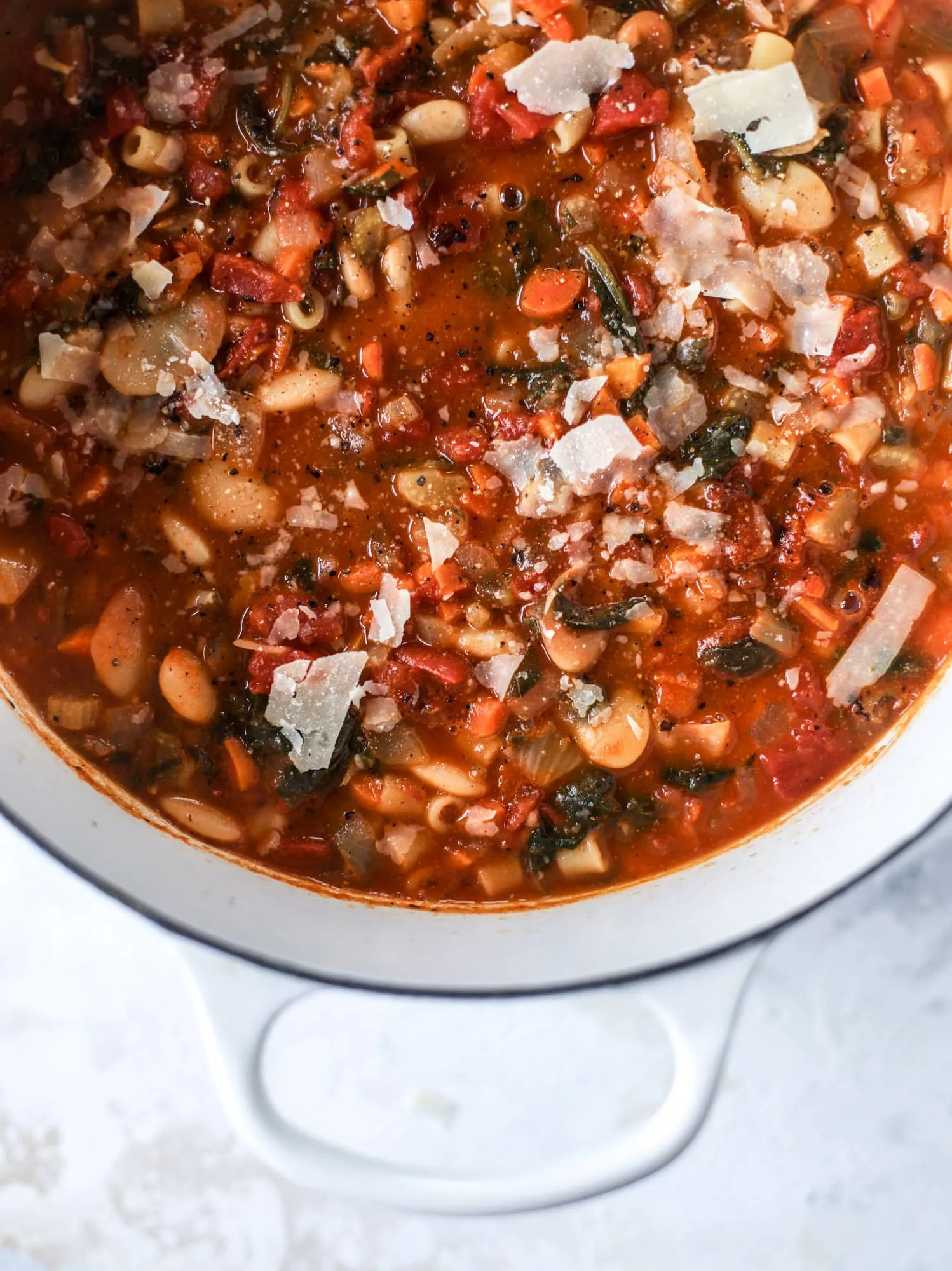 Autumn Minestrone with Kale Pesto