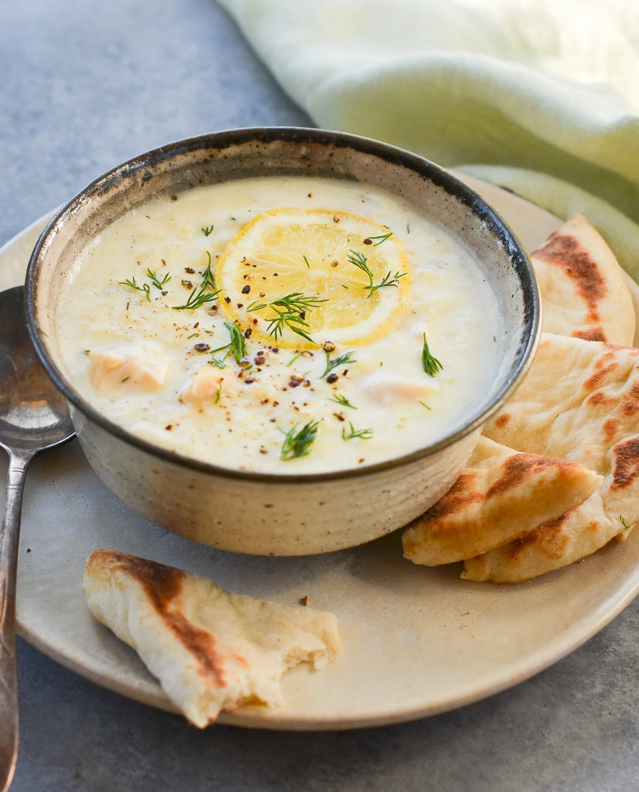 Avgolemono (Greek Egg Lemon Soup)