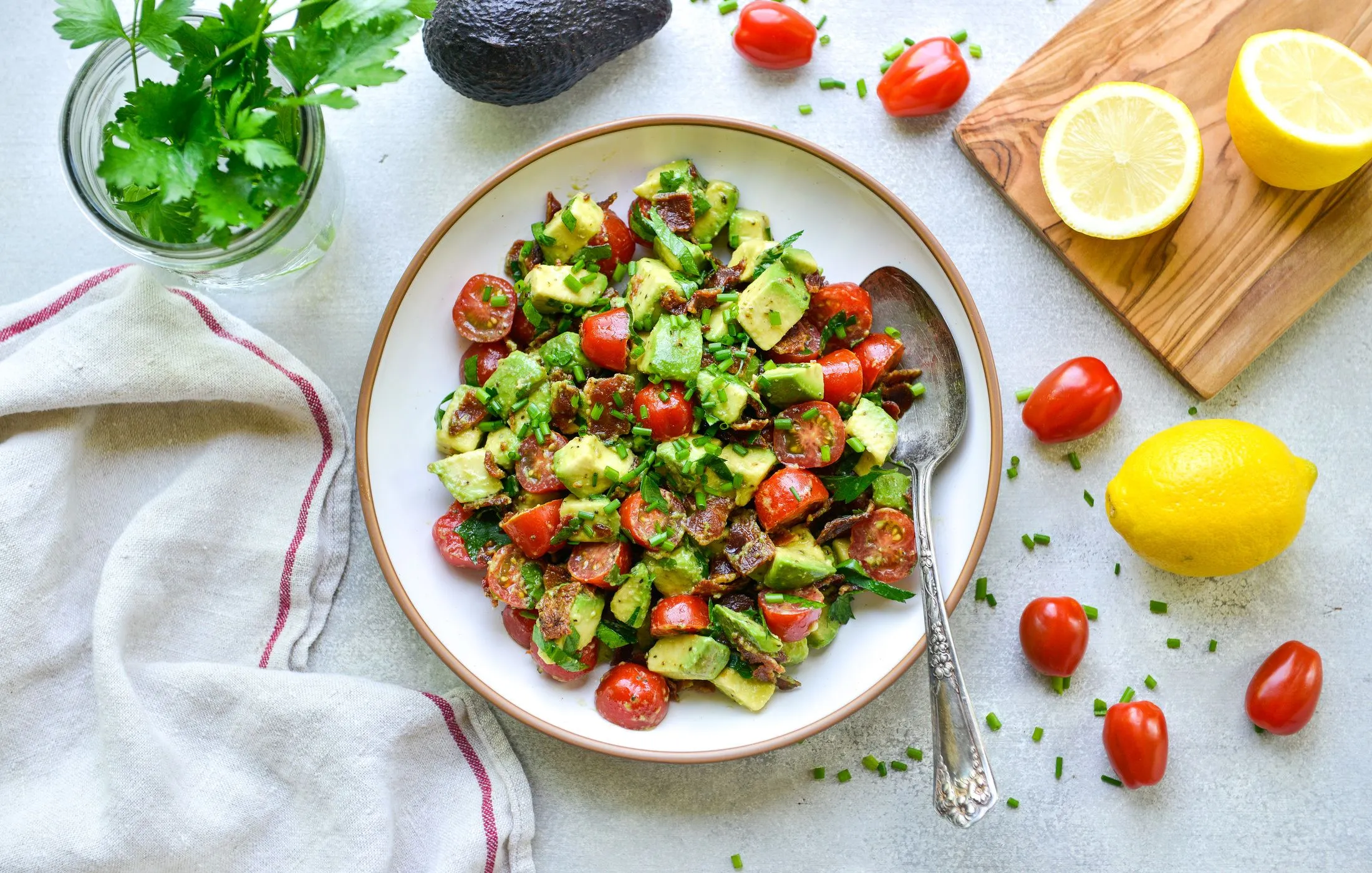 Avocado Bacon and Tomato Salad