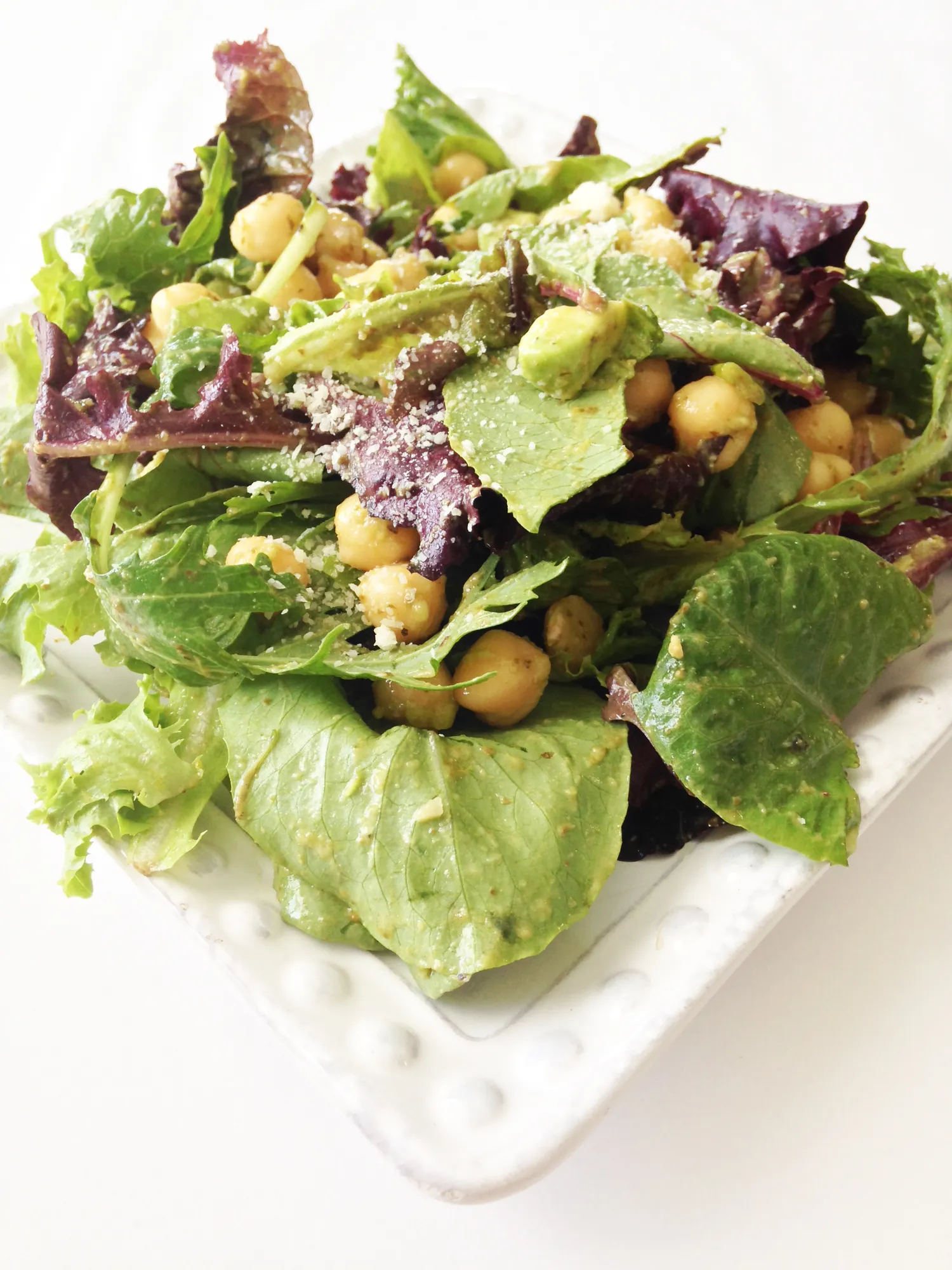 Avocado Chickpea Pesto Salad