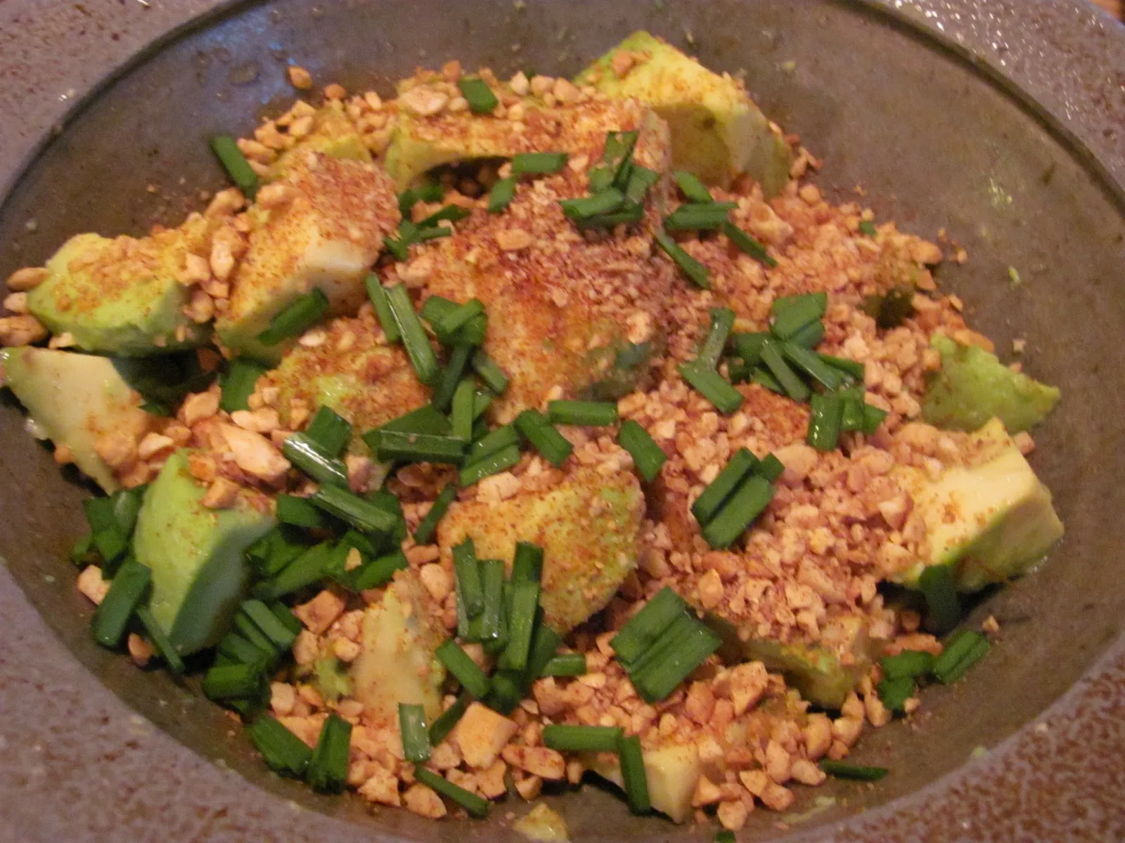 Avocado with Groundnut Dressing