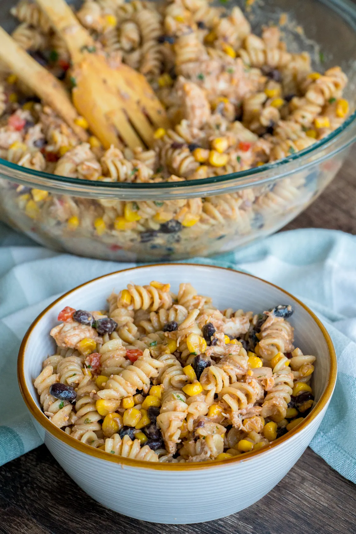 BBQ Ranch Chicken Pasta Salad