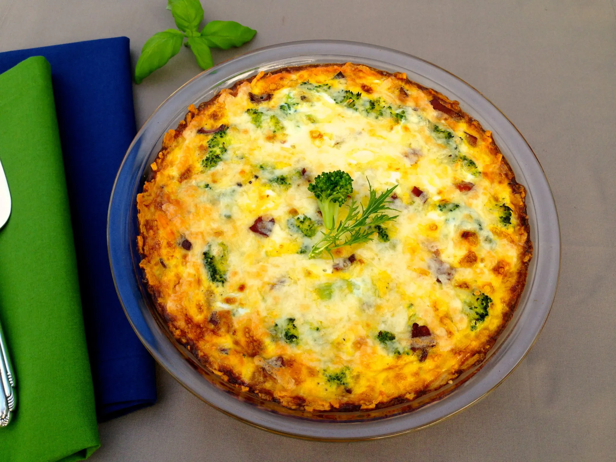Bacon Broccoli Potato Frittata
