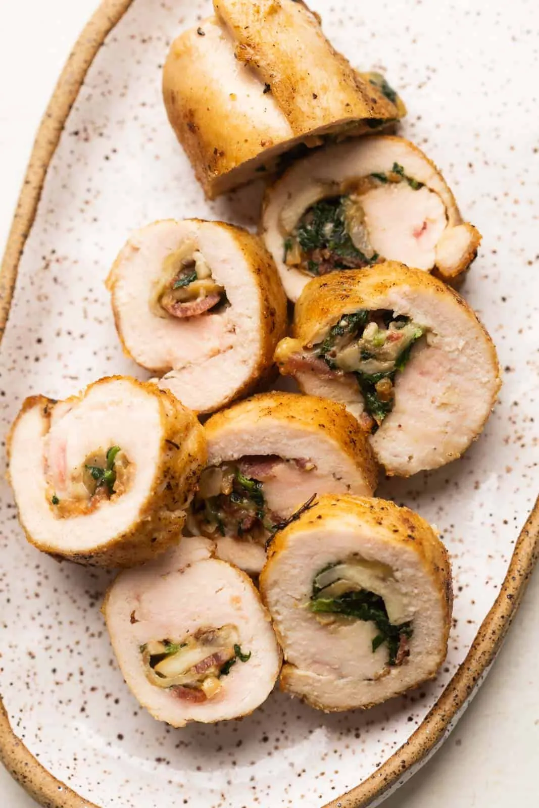 Bacon Mushroom Chicken Roulade