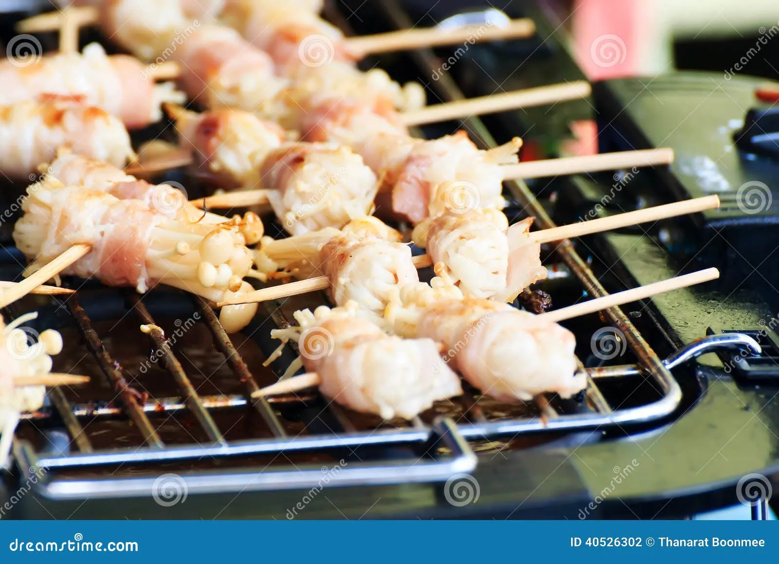 Bacon Wrapped Enoki Mushrooms