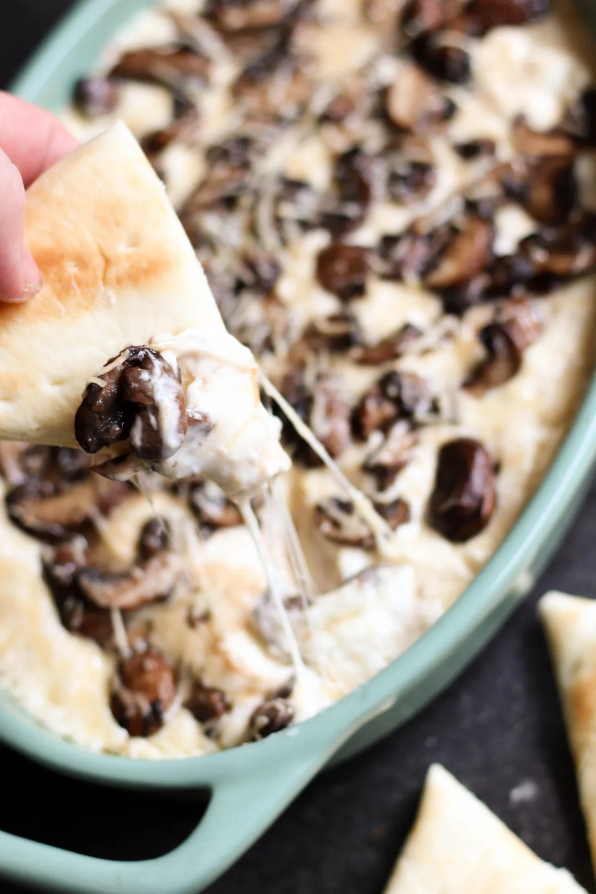 Baked Cheesy Mushroom Dip