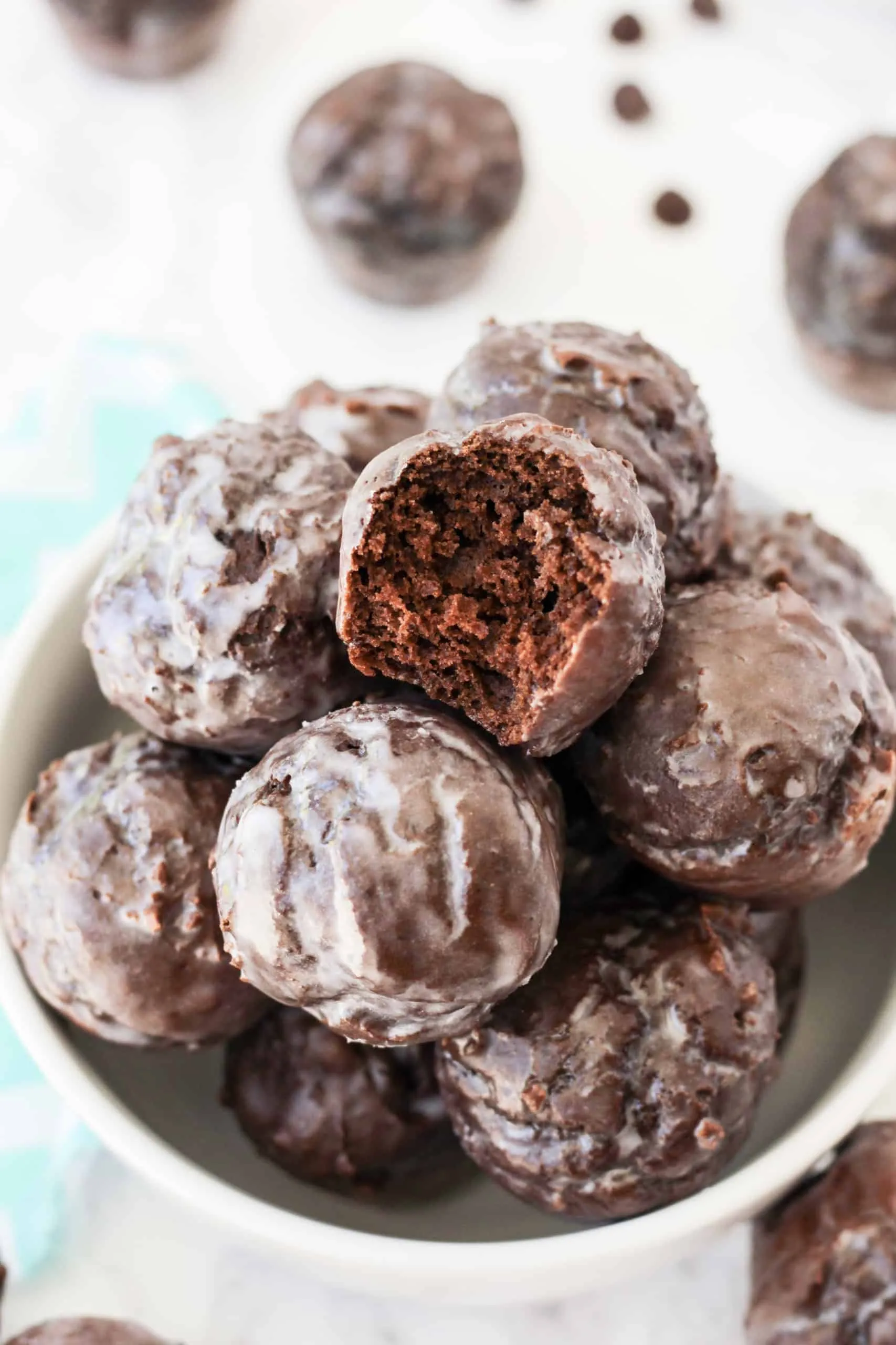 Baked Chocolate Chip Donut Holes