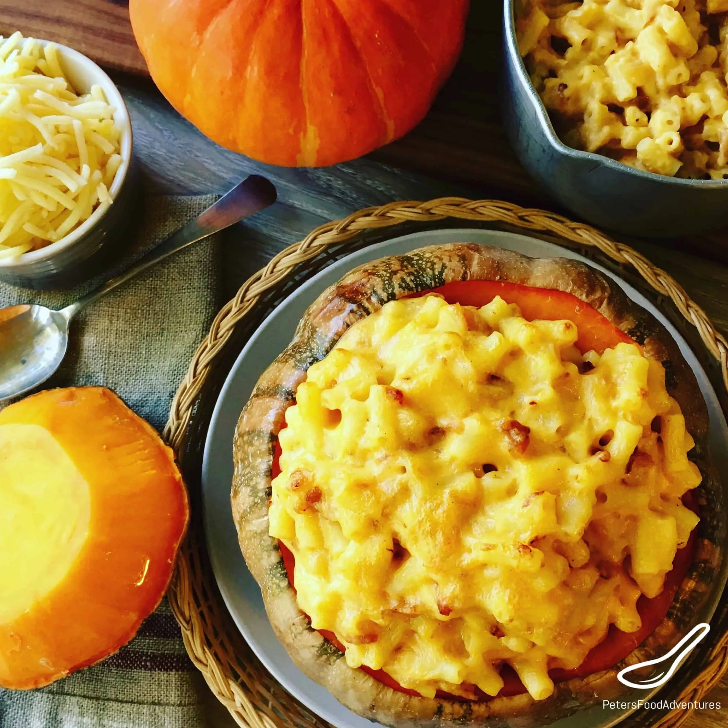 Baked Pumpkin Mac and Cheese