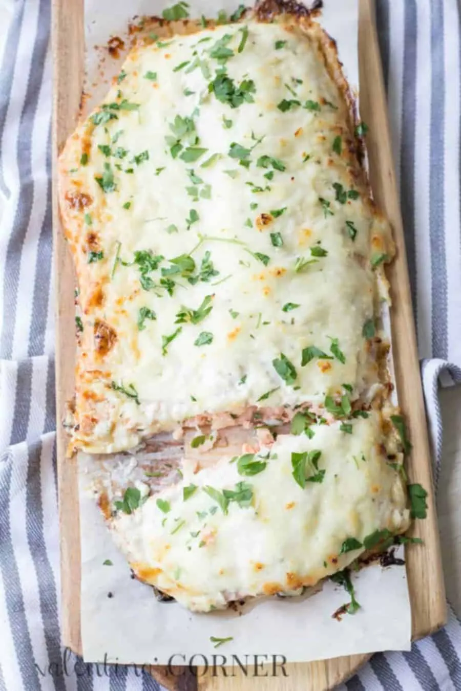 Baked Salmon Ranch Cheese