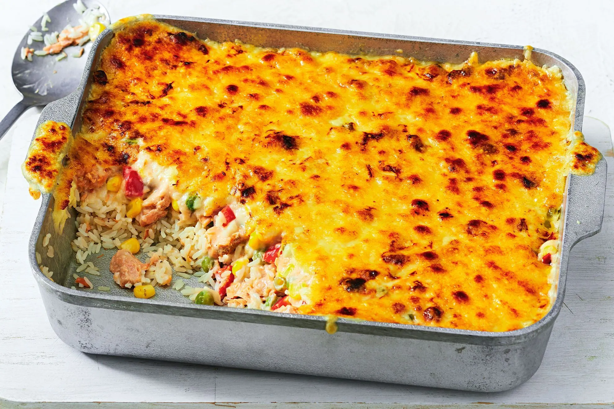 Baked Salmon with Rice