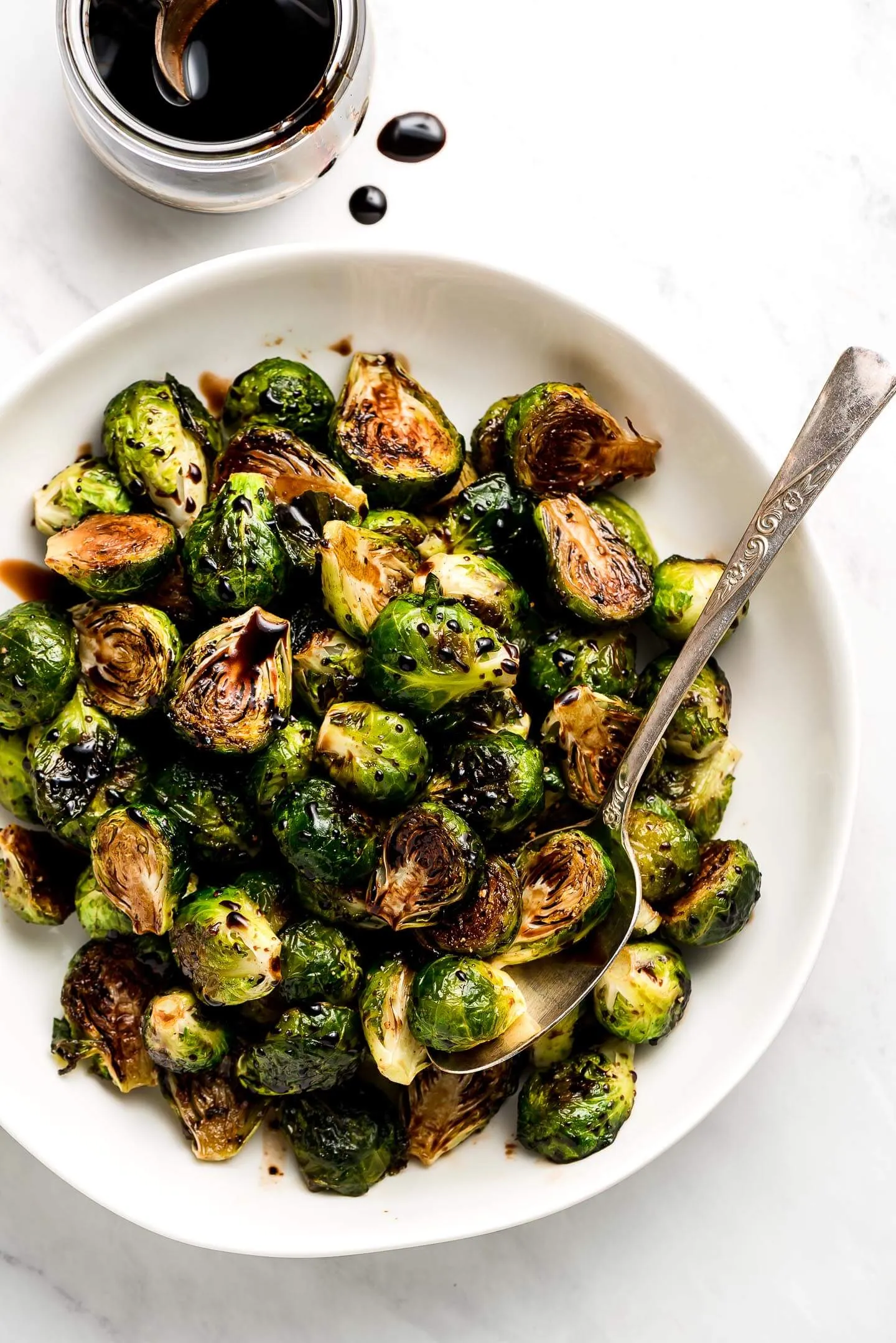 Balsamic Glazed Sautéed Brussels Sprouts