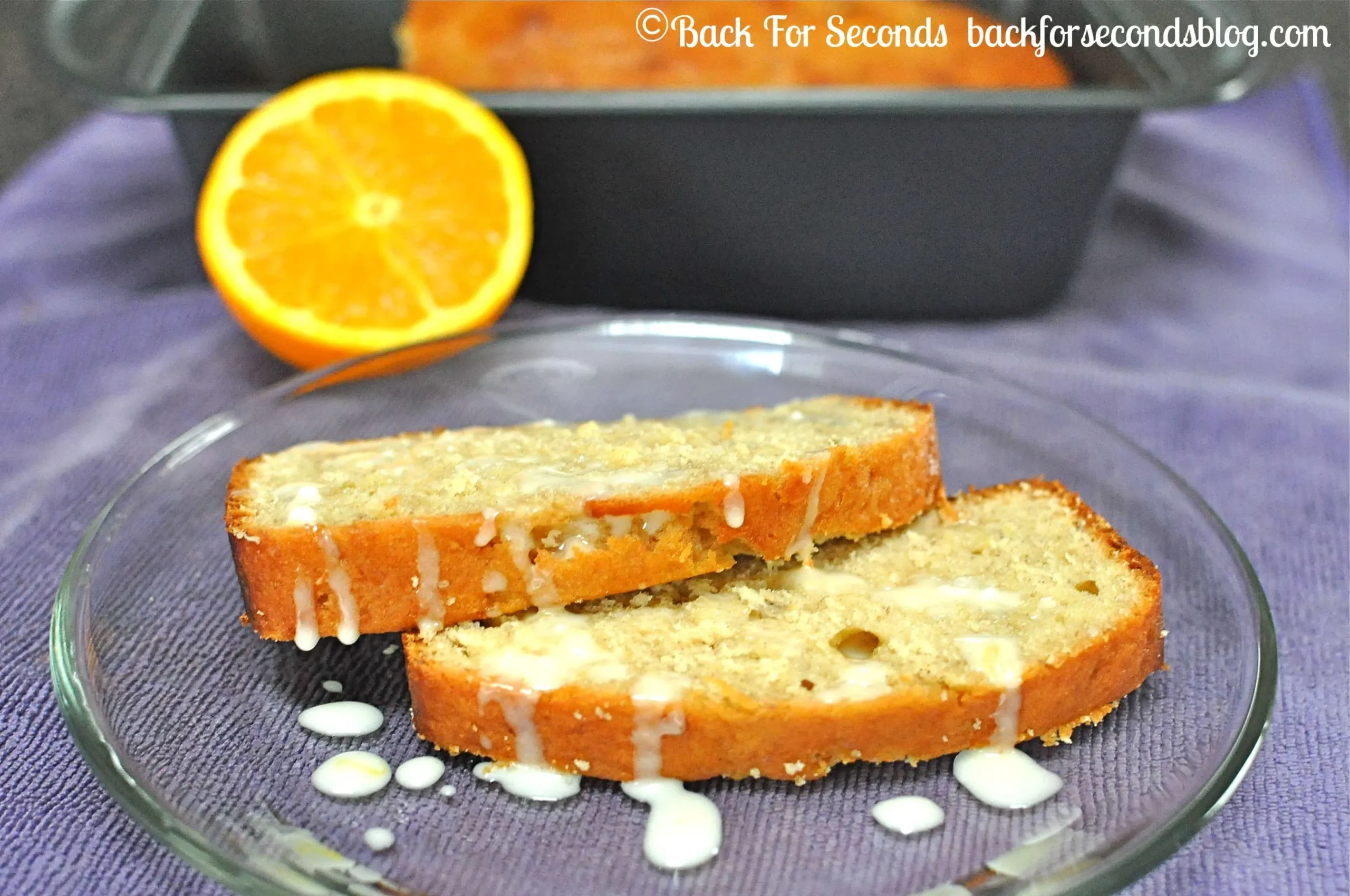 Banana Bread with Orange Glaze