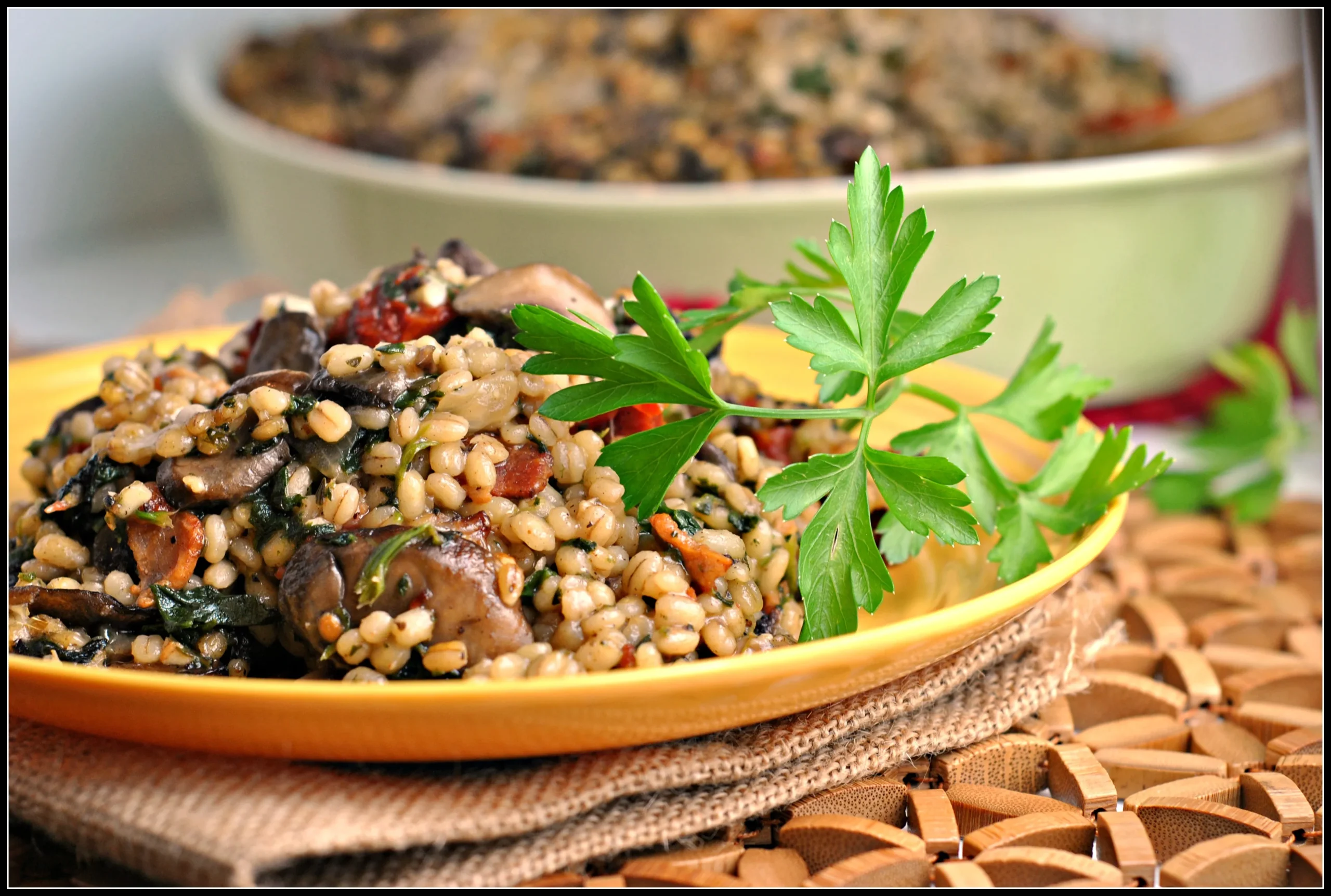 Barley Mushroom Casserole Vegan