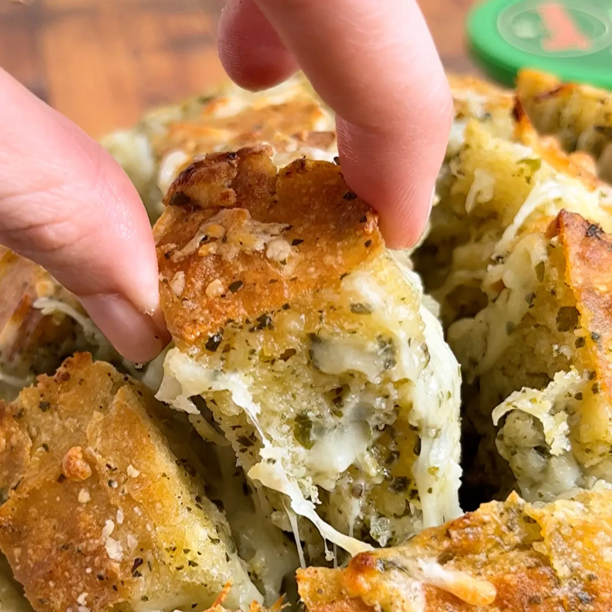 Basil Cheese Pull Apart Breadsticks