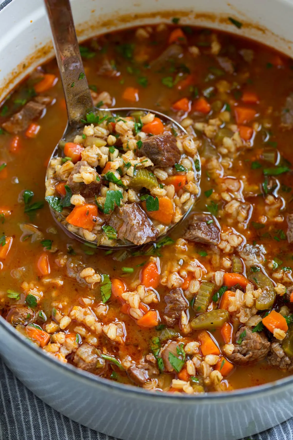 Beef Barley Lentil Soup