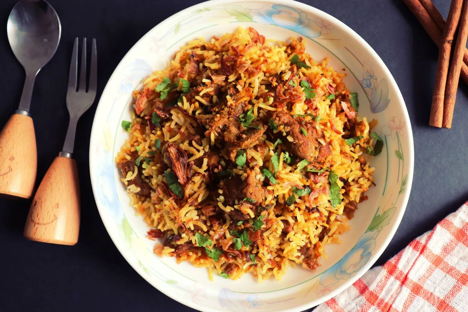 Beef Biryani Stuffed Inside Basmati Rice