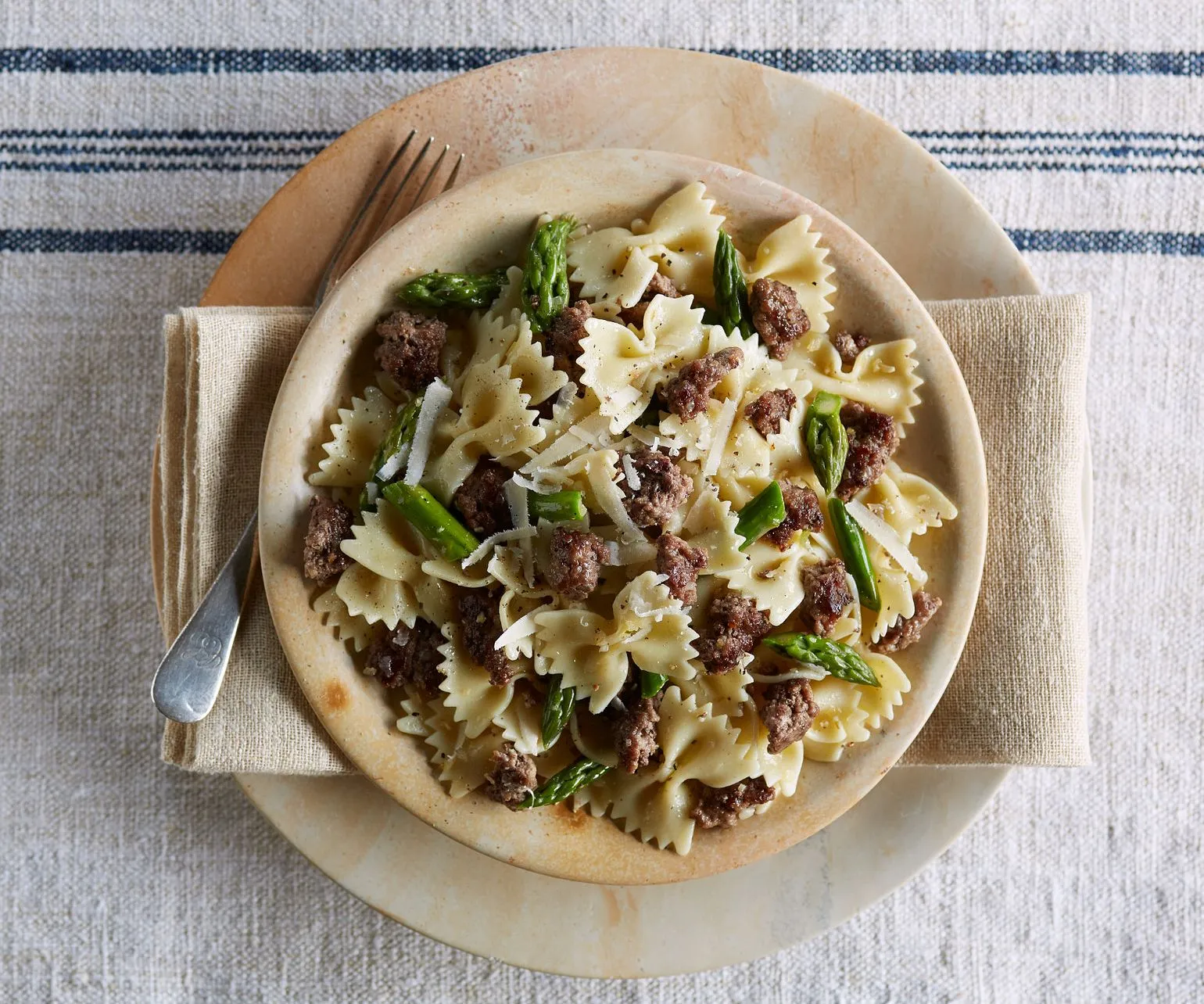 Beef and Asparagus Pasta Toss