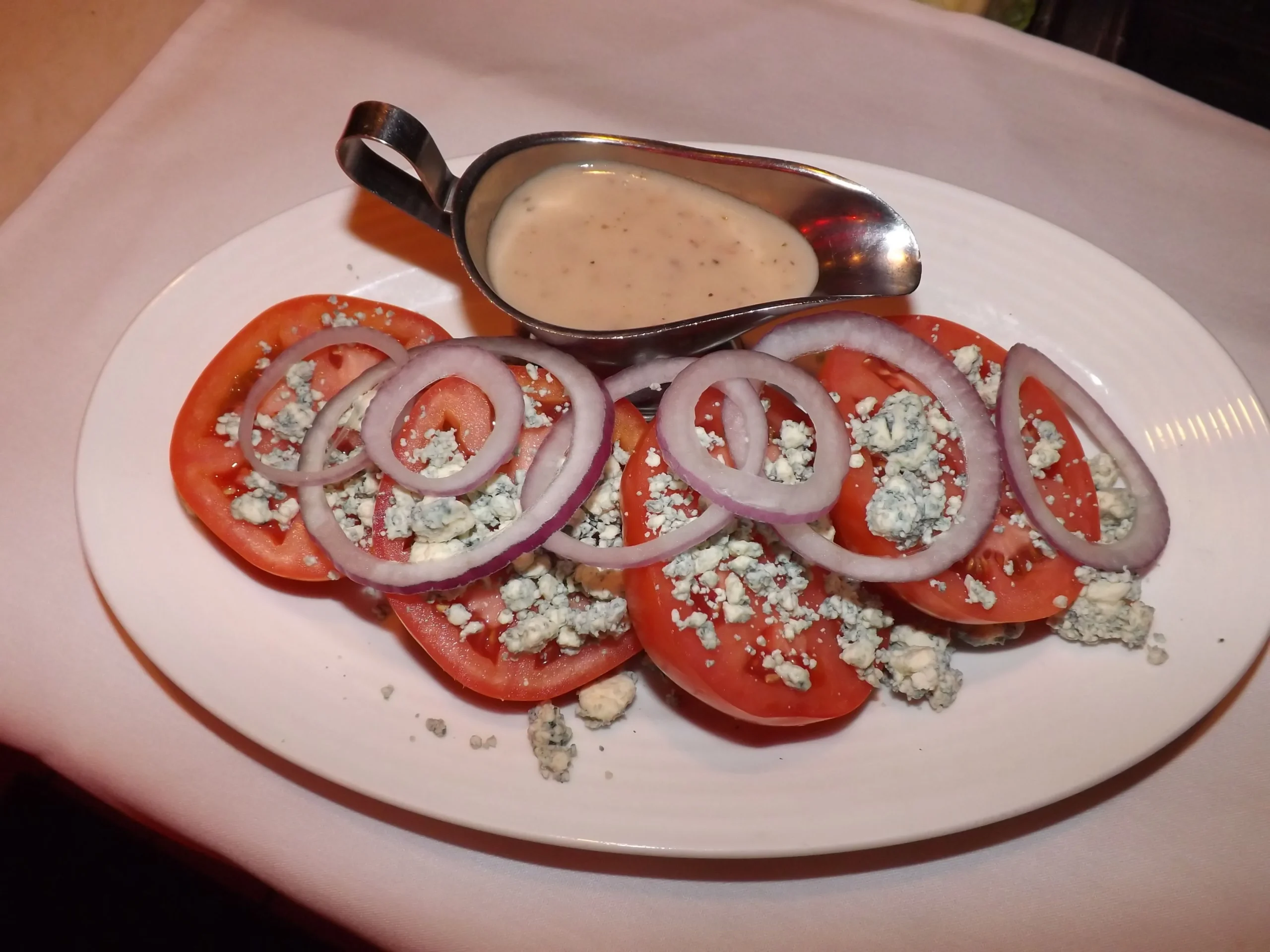 Beefsteak Tomato Salad with Steak Sauce Dressing