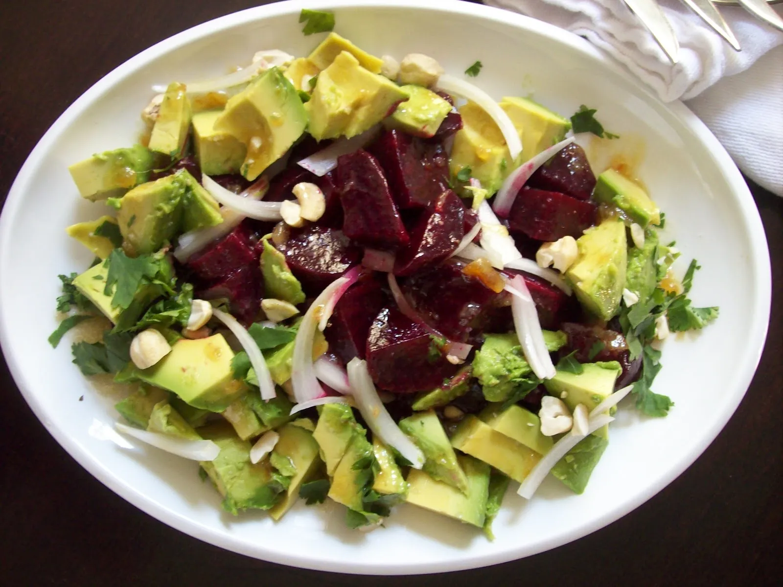 Beet Fennel Avocado Salad