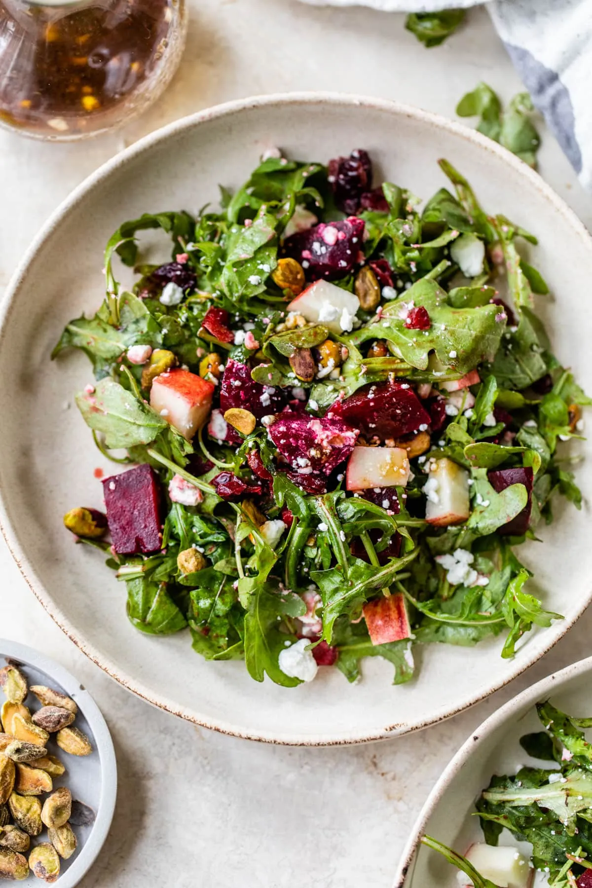 Beet and Lettuce Salad with Green Onion Vinaigrette