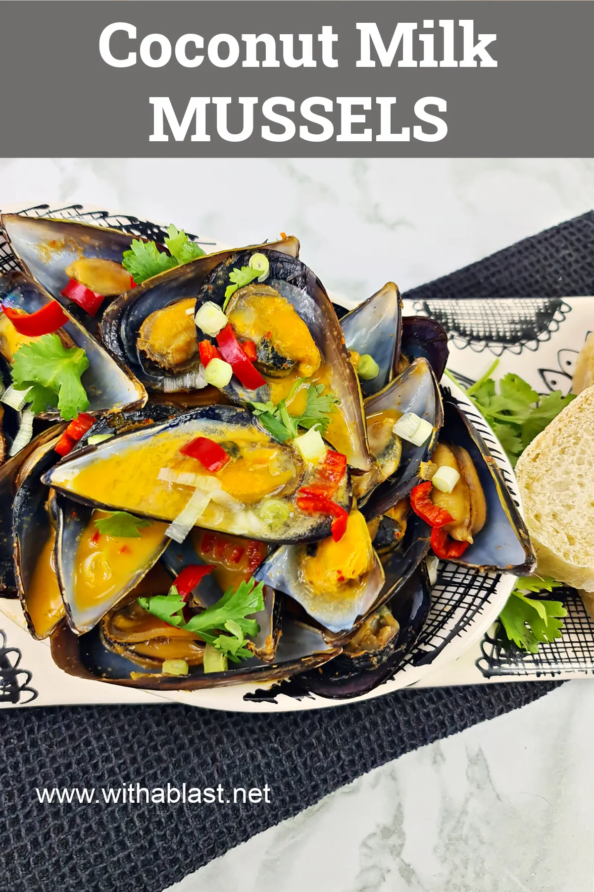 Belgian Wit Mussels with Coconut Milk Curried Fries