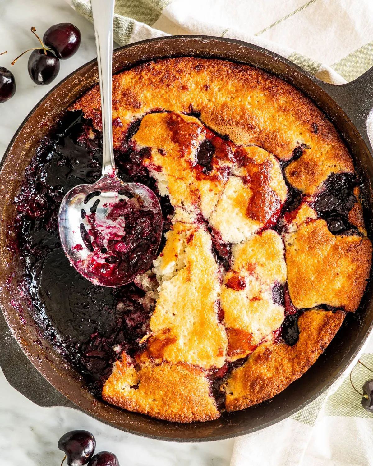 Black Cherry Pomegranate Cobbler