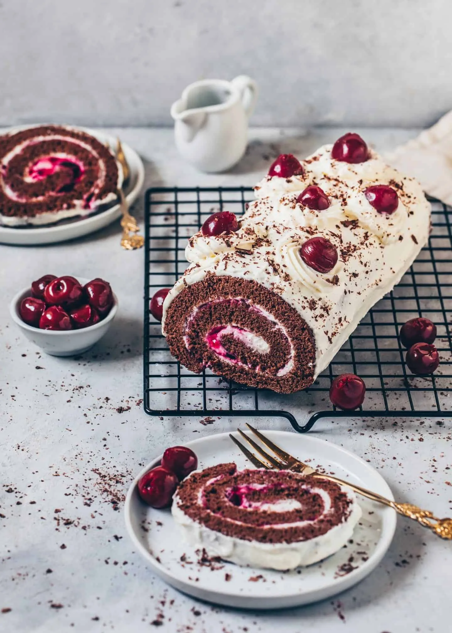 Black Forest Cake Roll